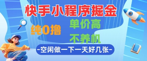 “快手小程序掘金”项目的全面揭秘与风险评估