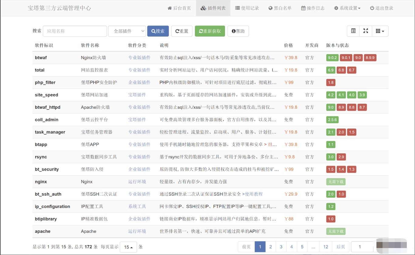 第三方宝塔面板 btcloud PHP源码